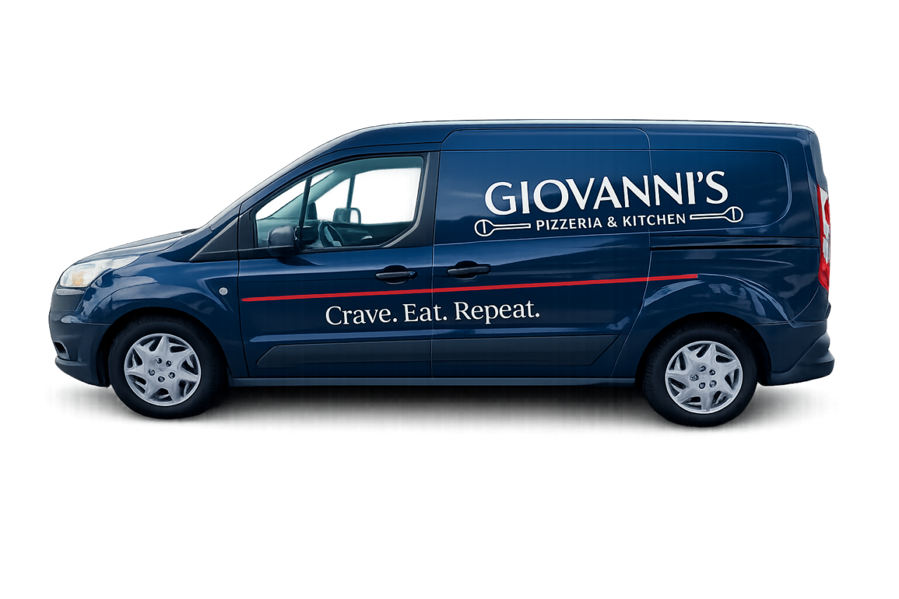 Giovanni's catering van ready to bring Italian anywhere in Central Florida.